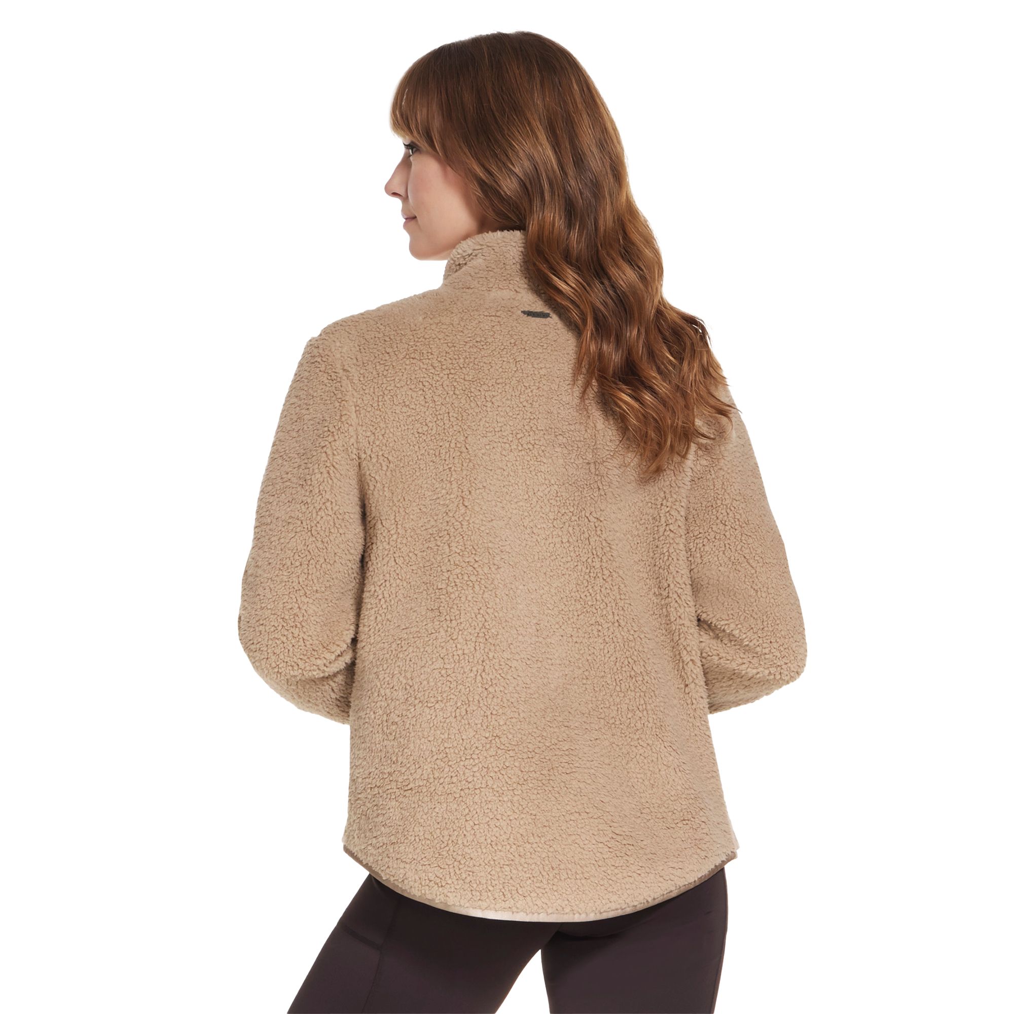 SHC レディース　フリースジャケット ベージュ Skechers Women's Skech-Sherpa Jacket | Free shipping available at