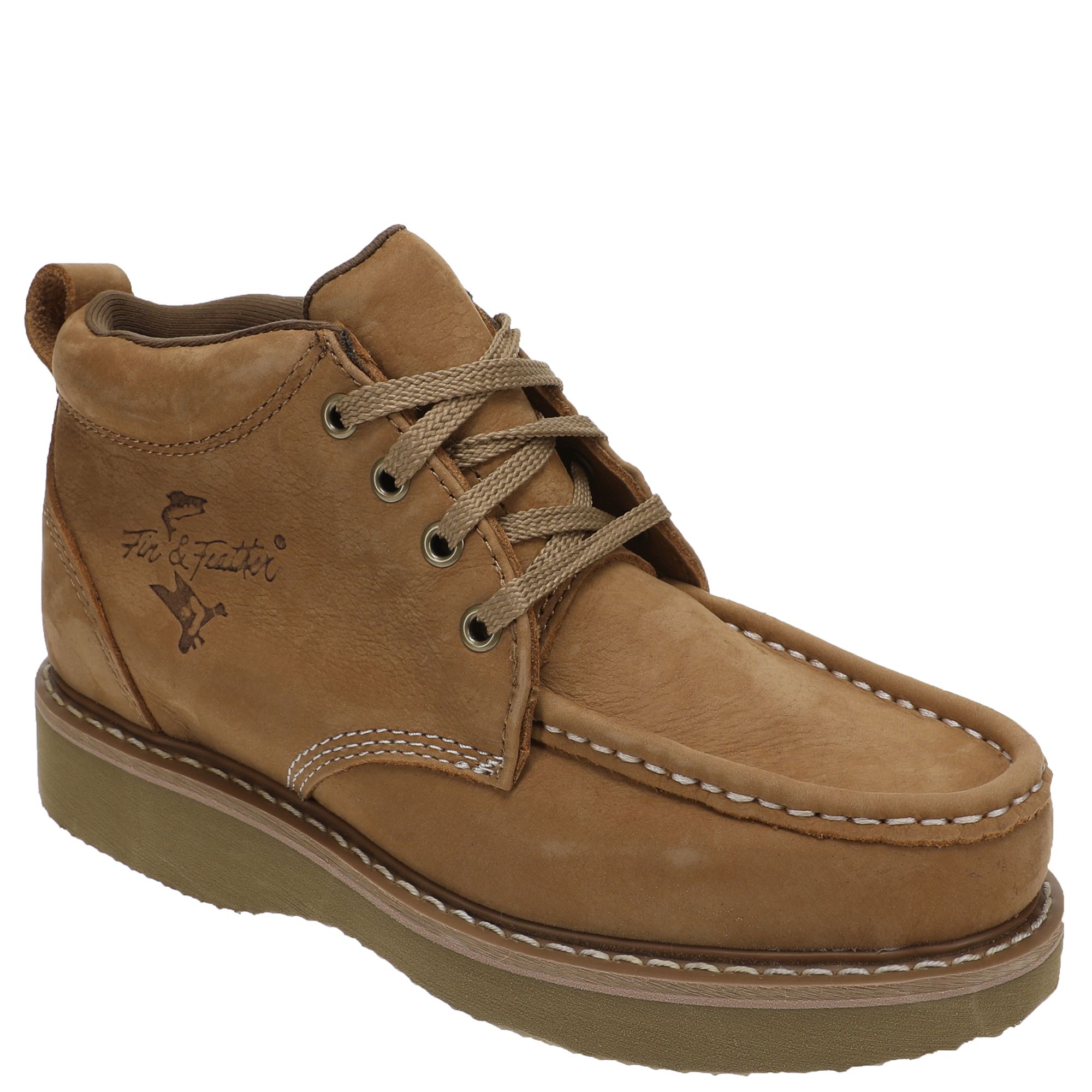 Fin & Feather Leather Chukka Boots 11E Wide Goodyear Welted Barefoot Chukka Boots Chocolate Brown Extra  main image 3