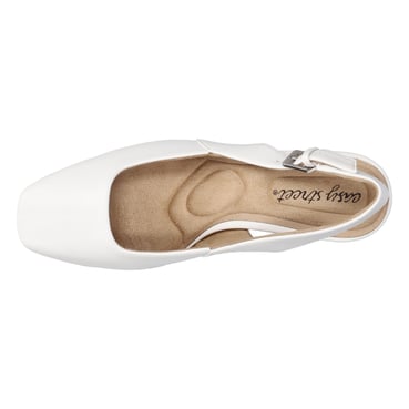 Easy Street Pat Scarpe Décolleté Donna Bianco – Tacco 5cm – Larga 39 EU – Suola Easy Flex