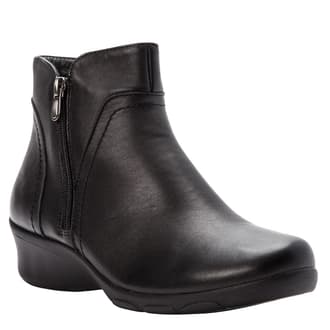 MUK LUKS Women's Logger Niagara Boots - Warm Faux Fur, Memory Foam, Water Resistant & Comfy Zip-Up Style