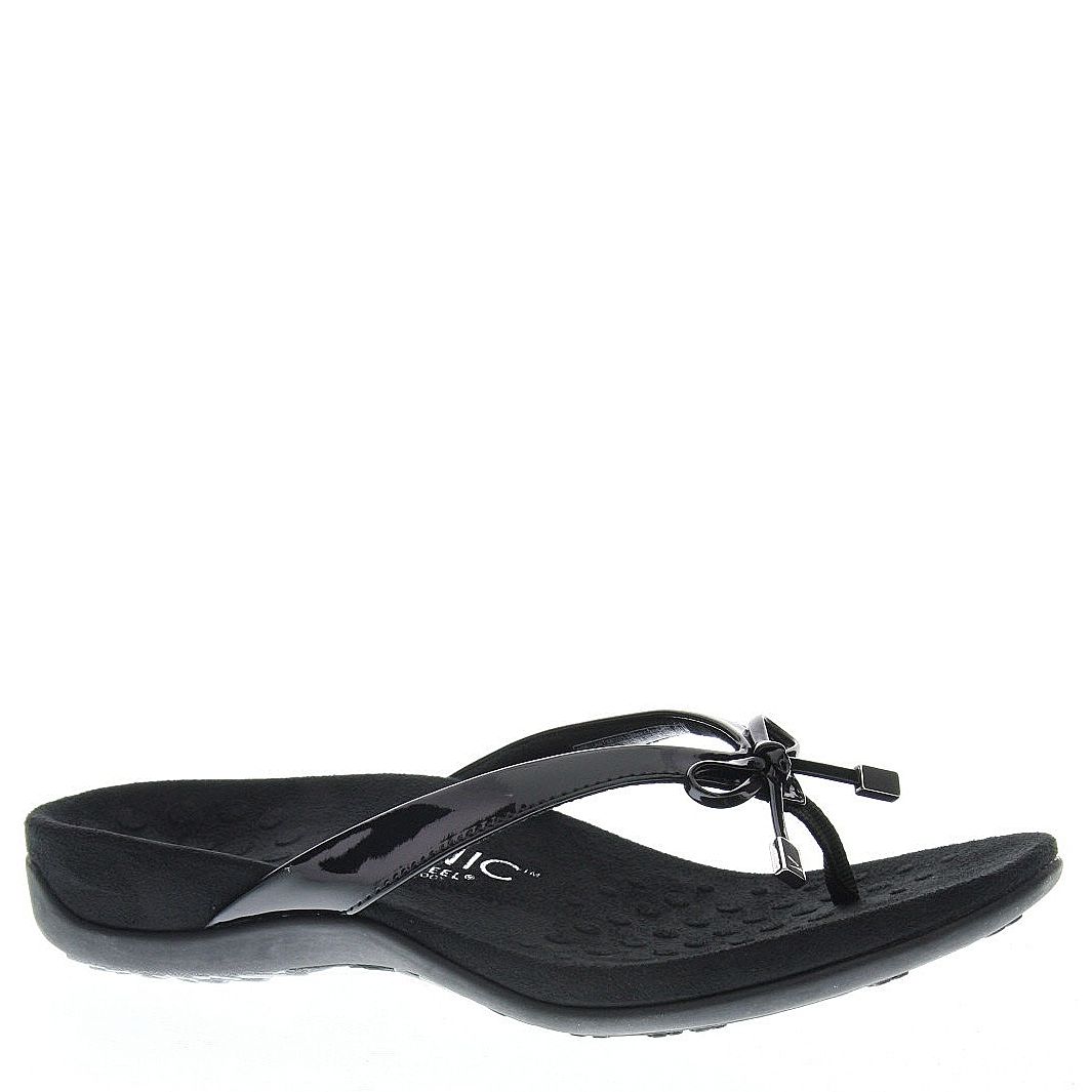 vionic bella ii flip flops black