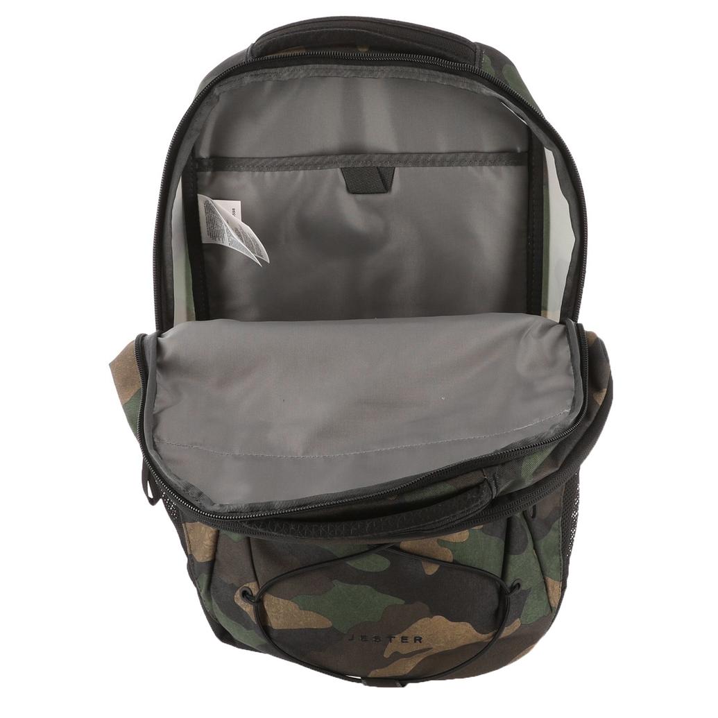 camo north face jester backpack THE "Camo / TNF Black" Stadium Goods Two webbing top handles make it convenient to open and provide a balanced carry so it doesnt swing into your side when youre walking The North North Face Jester