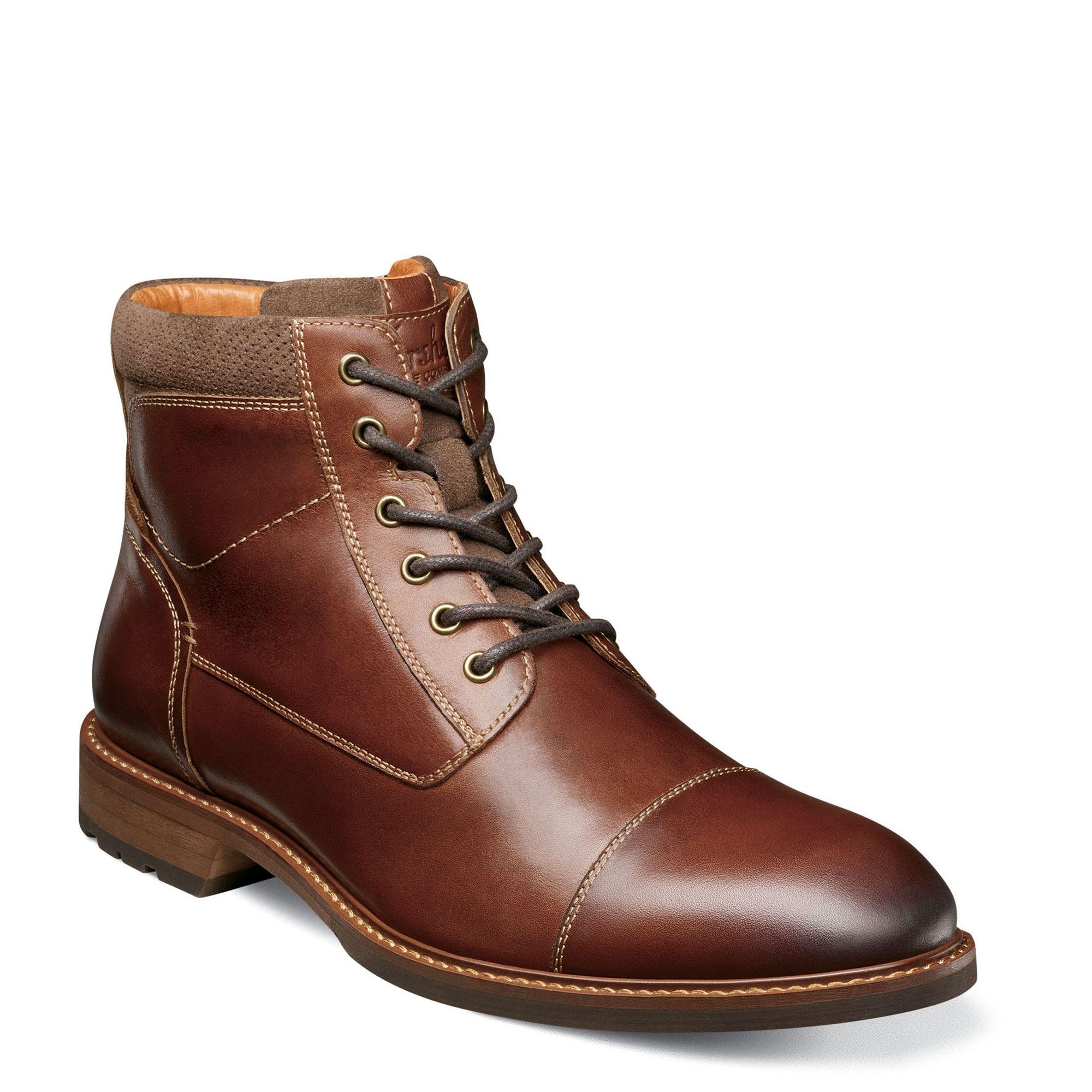 Florsheim Lodge Cap Toe Lace Up Boot (Men's) FREE Shipping at - Main Image