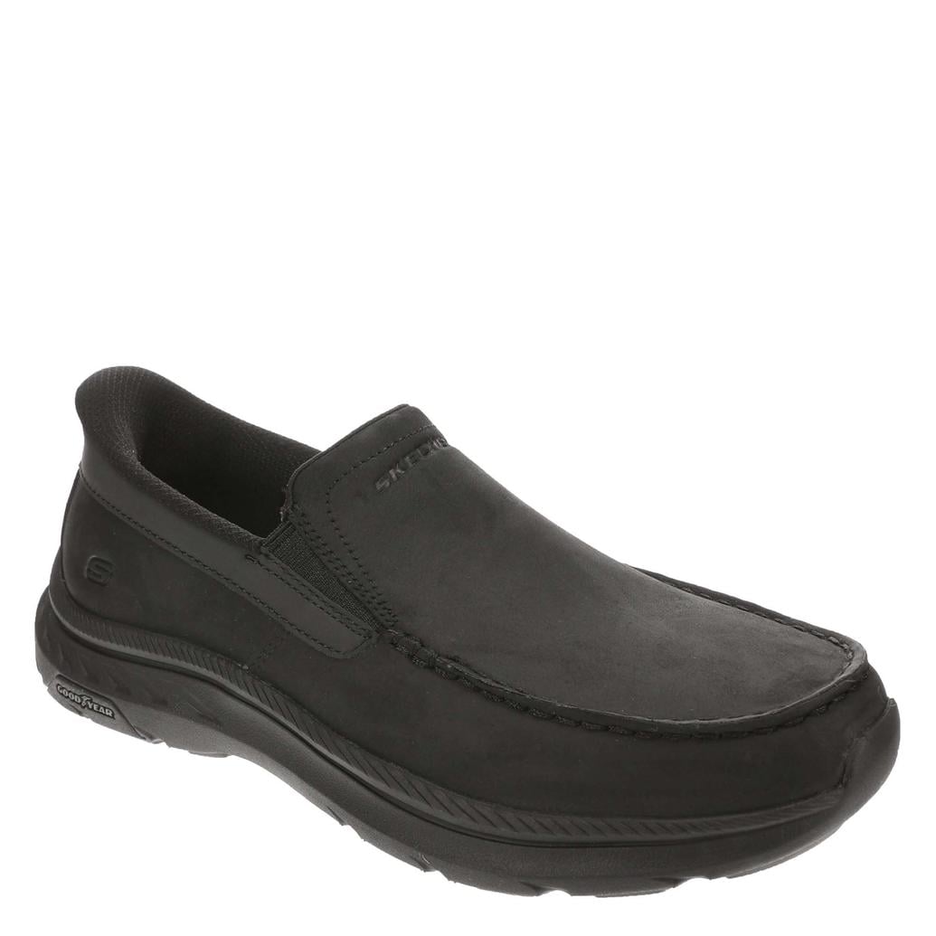 skechers dress shoes Skechers Flexibles Shimmer Dress Loafer Womens 6 Black Leather Memory Foam Pump