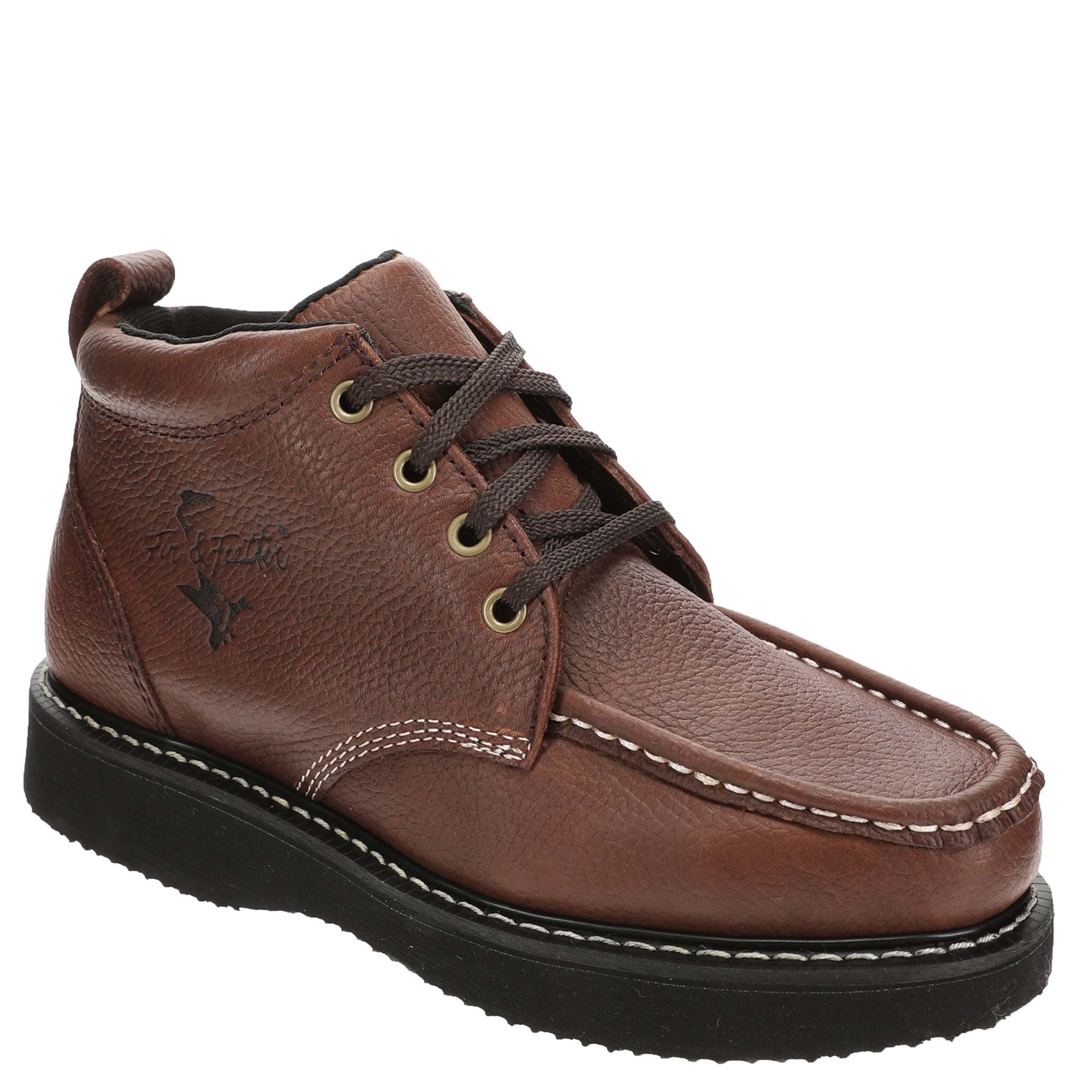 Fin & Feather Leather Chukka Boots 11E Wide Goodyear Welted Barefoot Chukka Boots Chocolate Brown Extra  main image 4