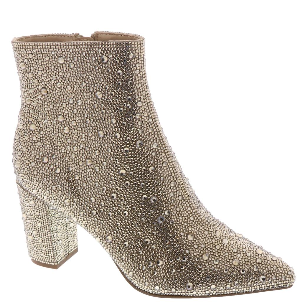 blue by betsey johnson cady dress bootie 7.5 Light Gold These ankle boots feature