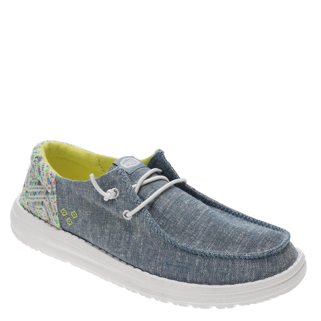 Chaussures HEYDUDE Wendy Surf Wash - Légeres Et Confortables - Lacets élastiques - Semelle Flexible Pour Voyage